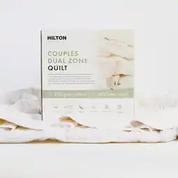 Pillow Talk Eco Living Dual Zone Quilt by Hilton offer