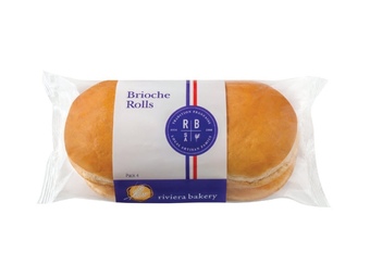Riviera bakery brioche hamburger or american potato buns 4 pack