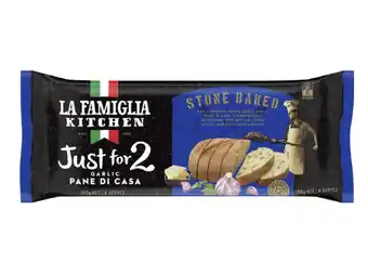 Foodland La famiglia garlic sour dough bread 190g offer
