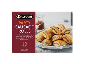 Foodland Balfours party pies, pasties or sausage rolls 12 pack offer
