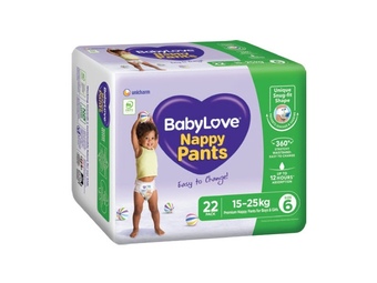 Foodland Babylove nappy pants 22-38s offer