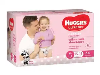 Foodland Huggies ultra dry nappies 60-90s offer