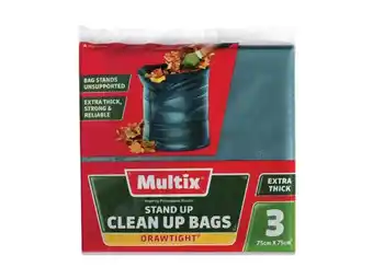 Foodland Multix stand up drawtight clean up bags 3 pack offer