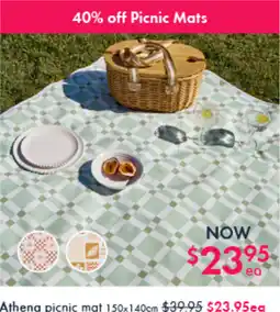 Pillow Talk Athena picnic mat offer