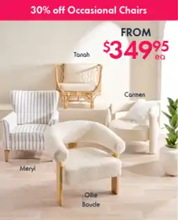 Pillow Talk Occasional Chairs offer
