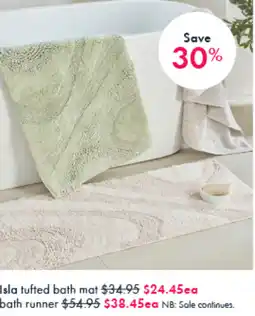 Pillow Talk Isla tufted bath mat offer