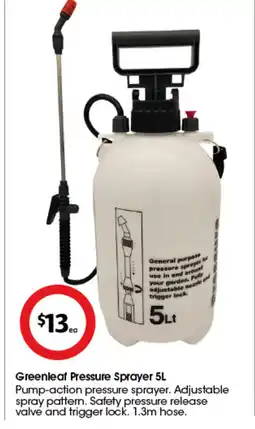 Coles Greenleaf pressure sprayer offer