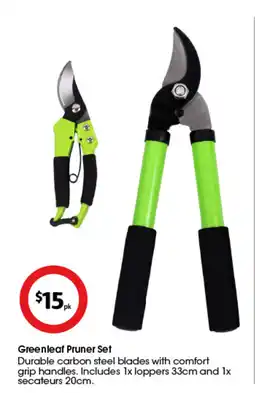 Coles Greenleaf pruner set offer