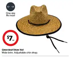 Coles Greenleaf straw hat offer