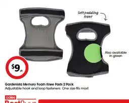 Coles Gardenista memory foam knee pads offer