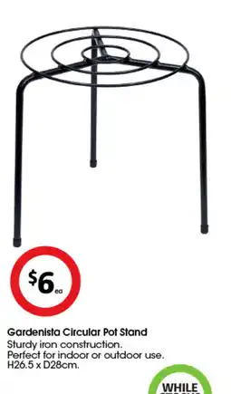Coles Gardenista circular pot stand offer