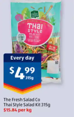 ALDI The Fresh Salad Co Thai Style Salad Kit offer