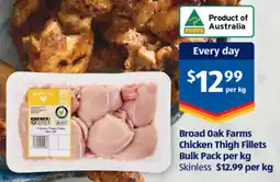 ALDI Broad oak farms chicken thigh fillets bulk pack offer