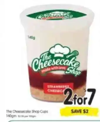 The Cheesecake Shop Cups 140gm