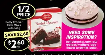 Ritchies Betty Crocker Cake Mixes 450-540g offer