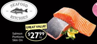 Ritchies Salmon Portions Skin On offer