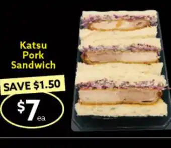 Ritchies Katsu Pork Sandwich offer