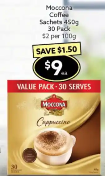 Ritchies Moccona Coffee Sachets 450g 30 Pack offer