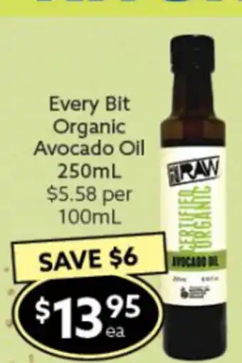 Ritchies Every Bit Organic Avocado Oil 250ml offer