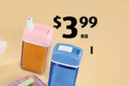ALDI Joie snack on the go or juice on the go containers offer