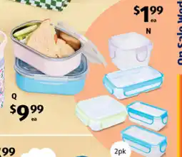 ALDI Snack and sandwhich containers offer