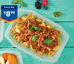 ALDI World kitchen energise high protien beef torteellini offer