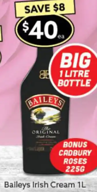 Ritchies Baileys Irish Cream 1L offer