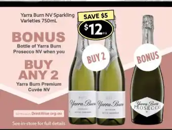 Ritchies Yarra Burn NV Sparkling Varieties 750ml offer