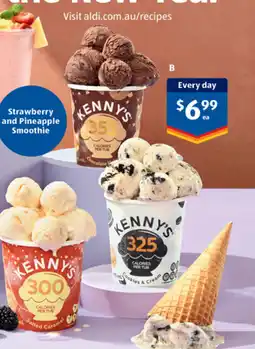 ALDI Kenny's frozen dessert offer