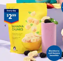 ALDI C orchard & vine banana chunks offer