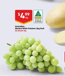 ALDI Australian white seedless grapes per kg offer
