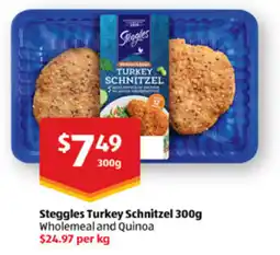 ALDI Steggles turkey schnitzel offer