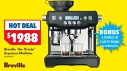 Harvey Norman Breville 'the oracle' espresso machine. offer