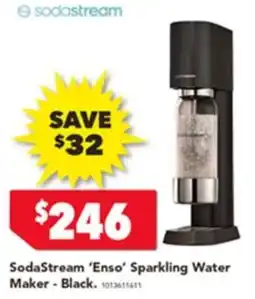 Harvey Norman Sodastream 'enso' sparkling water maker - black. offer