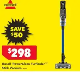 Harvey Norman Bissell 'powerclean furfinder™ stick vacuum. offer