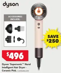 Harvey Norman Dyson 'supersonic™ nural intelligent hair dryer - ceramic pink. offer