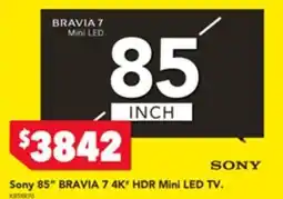 Harvey Norman Sony bravia 7 4k hdr mini led tv. offer