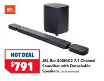 Jbl bar 800mk2 7.1-channel soundbar with detachable