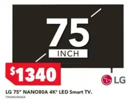 Harvey Norman Lg nano80a 4k* led smart tv. offer