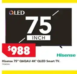 Harvey Norman Hisense q6qau 4k' qled smart tv. offer