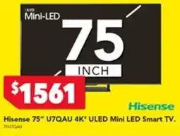 Harvey Norman Hisense u7qau 4k* uled mini led smart tv. tcl 75" premium qd-mini led 4k* google tv. offer
