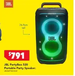 Harvey Norman Jbl partybox 520 portable party speaker. offer