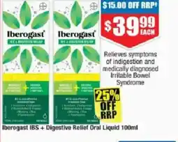 Chemist Warehouse Iberogast ibs+digestive relief oral liquid offer