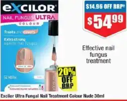 Chemist Warehouse Excilor ultra fungal nail treatment colour nude offer