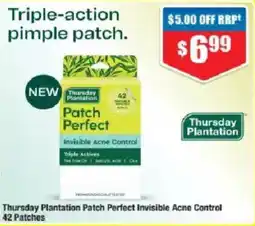 Chemist Warehouse Thursday plantation patch perfect invisible acne control offer