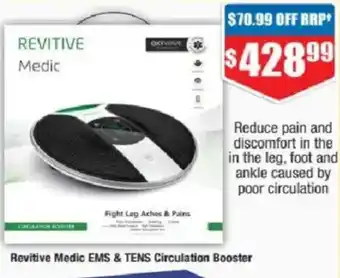 Chemist Warehouse Revitive medic ems & tens circulation booster offer