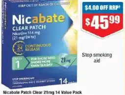 Chemist Warehouse Nicabate patch clear offer