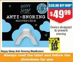 Chemist Warehouse Happy Sleep Anti-Snoring Mouthpiece offer