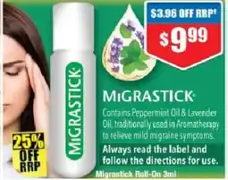 Chemist Warehouse Migrastick roll-on offer