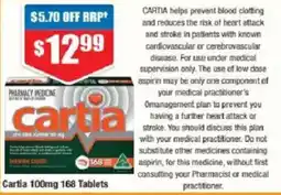 Chemist Warehouse Cartia 100mg offer